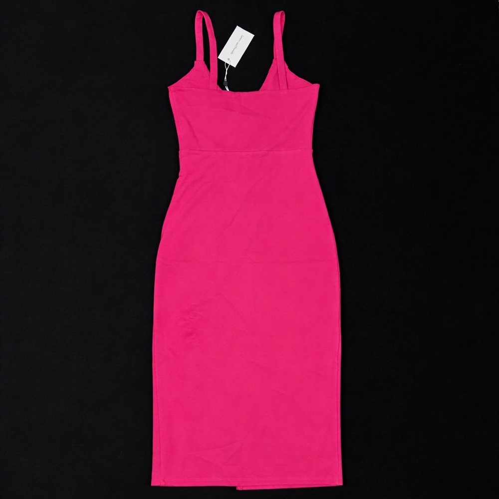 NWT! Lovers + Friends Lucie Midi Dress in Fuchsia Size Medium - Picture 6 of 13